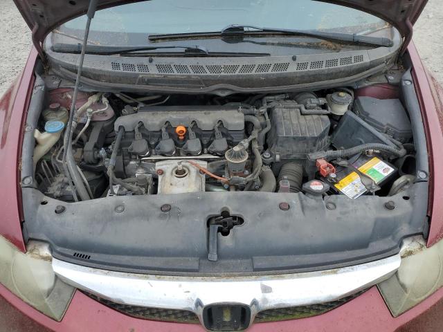 19XFA16699E018266 - 2009 HONDA CIVIC LX-S Kırmızı fotoğraf 11