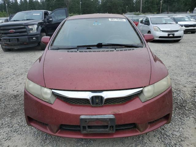 19XFA16699E018266 - 2009 HONDA CIVIC LX-S Kırmızı fotoğraf 5