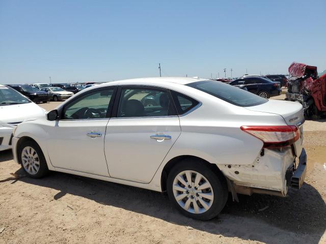 3N1AB7AP5DL773366 - 2013 NISSAN SENTRA S WHITE photo 2