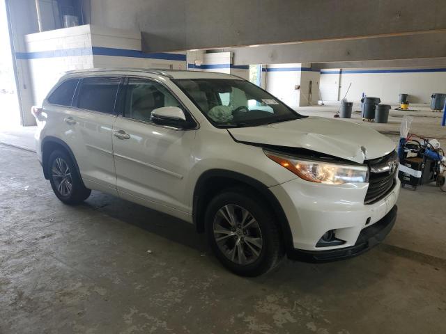 5TDKKRFH2FS041496 - 2015 TOYOTA HIGHLANDER XLE 白色 照片 4