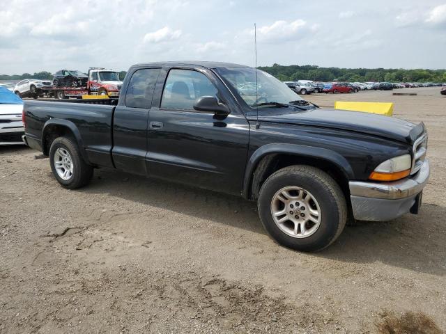 1D7GL42K24S711579 - 2004 DODGE DAKOTA SLT BLACK photo 4