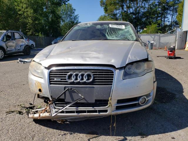 WAUDF78EX6A136967 - 2006 AUDI A4 2.0T QUATTRO SILVER photo 5