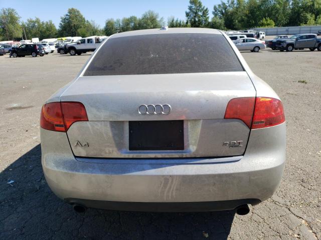 WAUDF78EX6A136967 - 2006 AUDI A4 2.0T QUATTRO SILVER photo 6