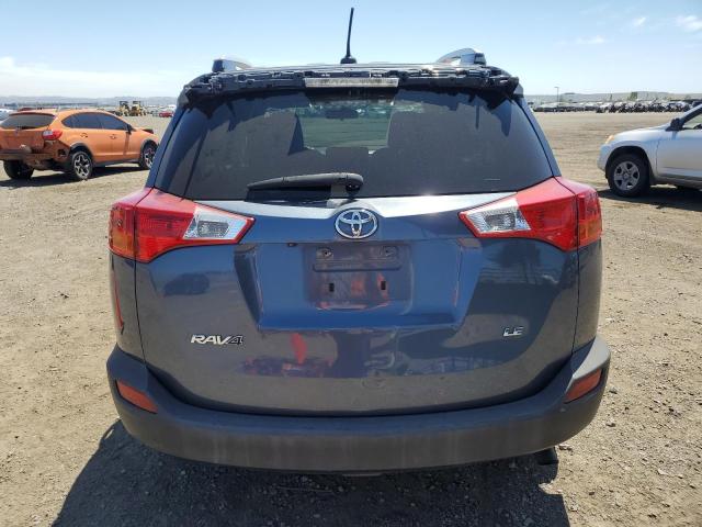 JTMZFREV5ED033946 - 2014 TOYOTA RAV4 LE BLUE photo 6