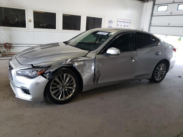 JN1EV7AR8KM559095 - 2019 INFINITI Q50 LUXE SILVER photo 1