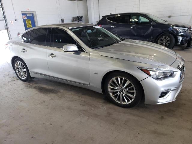 JN1EV7AR8KM559095 - 2019 INFINITI Q50 LUXE SILVER photo 4