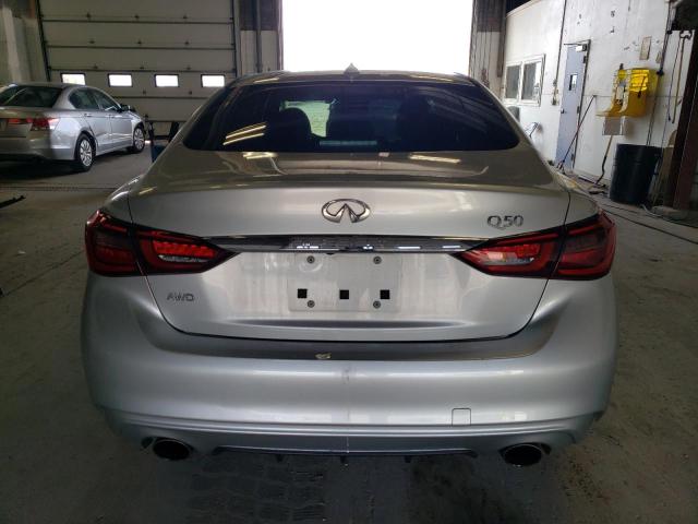 JN1EV7AR8KM559095 - 2019 INFINITI Q50 LUXE SILVER photo 6