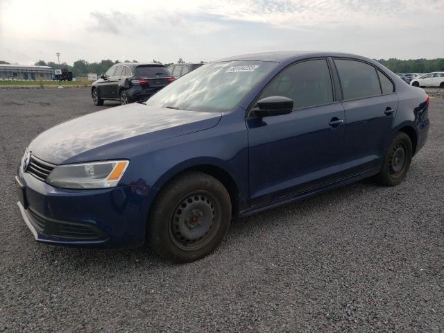 3VW2K7AJXDM451505 - 2013 VOLKSWAGEN JETTA BASE Blau Foto 1