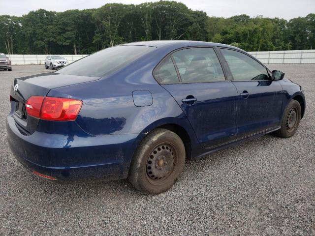 3VW2K7AJXDM451505 - 2013 VOLKSWAGEN JETTA BASE Blau Foto 3