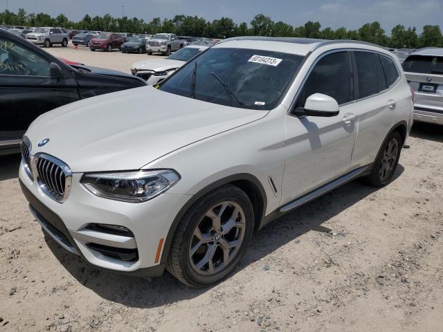 5UXTY3C05M9F41311 - 2021 BMW X3 SDRIVE30I WHITE photo 1