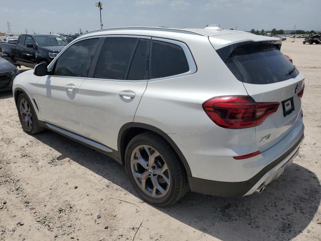 5UXTY3C05M9F41311 - 2021 BMW X3 SDRIVE30I WHITE photo 2