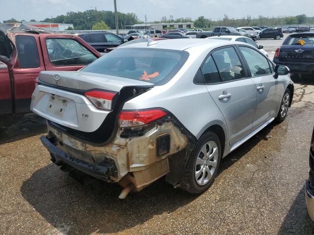 5YFEPRAE7LP026833 - 2020 TOYOTA COROLLA LE SILVER photo 3