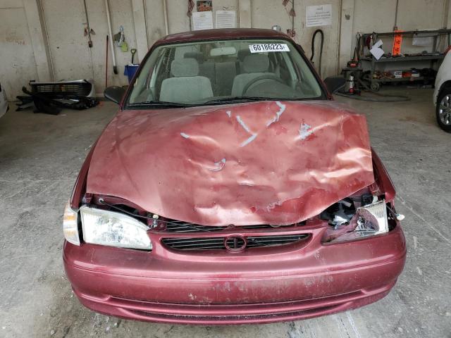 2T1BR12E5YC304472 - 2000 TOYOTA COROLLA VE MAROON photo 5