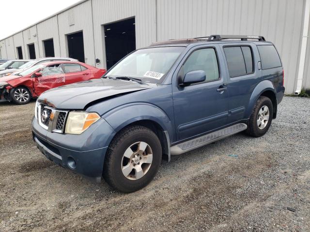 5N1AR18U77C633641 - 2007 NISSAN PATHFINDER LE Կապույտ լուսանկար 1