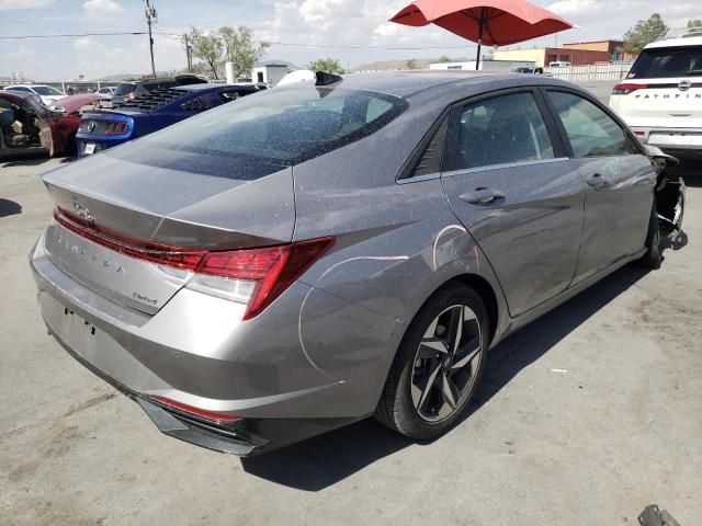 KMHLP4AG7NU333996 - 2022 HYUNDAI ELANTRA LIMITED GRAY photo 3