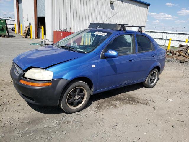 KL1TD56686B543806 - 2006 CHEVROLET AVEO BASE BLUE photo 1