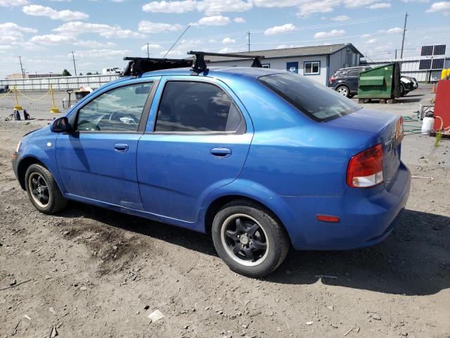 KL1TD56686B543806 - 2006 CHEVROLET AVEO BASE BLUE photo 2