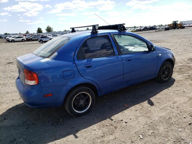 KL1TD56686B543806 - 2006 CHEVROLET AVEO BASE BLUE photo 3