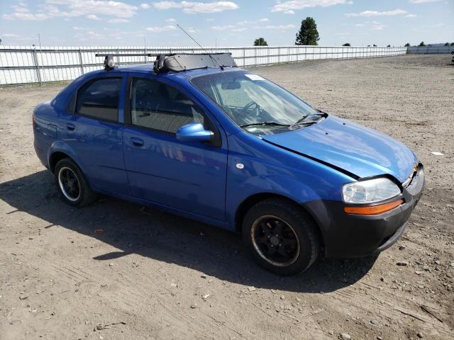 KL1TD56686B543806 - 2006 CHEVROLET AVEO BASE BLUE photo 4