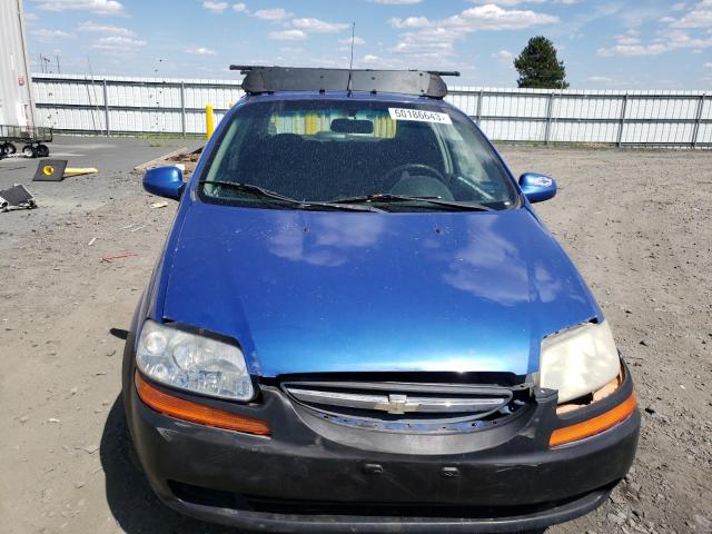 KL1TD56686B543806 - 2006 CHEVROLET AVEO BASE BLUE photo 5