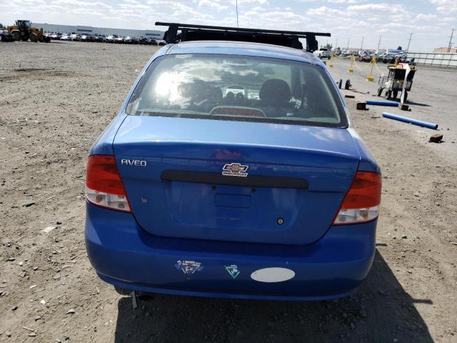 KL1TD56686B543806 - 2006 CHEVROLET AVEO BASE BLUE photo 6