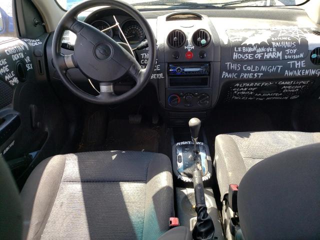 KL1TD56686B543806 - 2006 CHEVROLET AVEO BASE BLUE photo 8