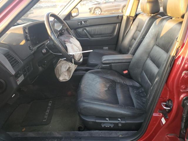 JH4KA4669KC021907 - 1989 ACURA LEGEND LL RED photo 7