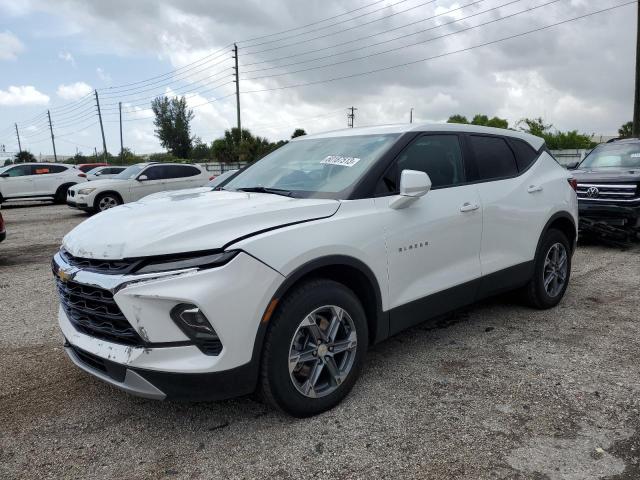 3GNKBCR47PS101136 - 2023 CHEVROLET BLAZER 2LT WHITE photo 1