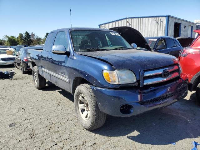 5TBRN34154S444662 - 2004 TOYOTA TUNDRA ACCESS CAB SR5 BLUE photo 4