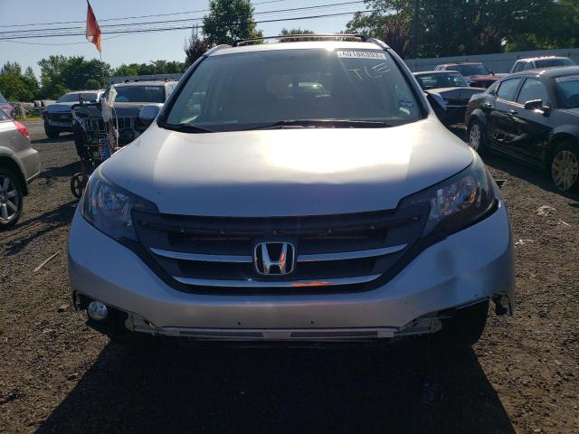 2HKRM4H71EH606633 - 2014 HONDA CR-V EXL SILVER photo 5