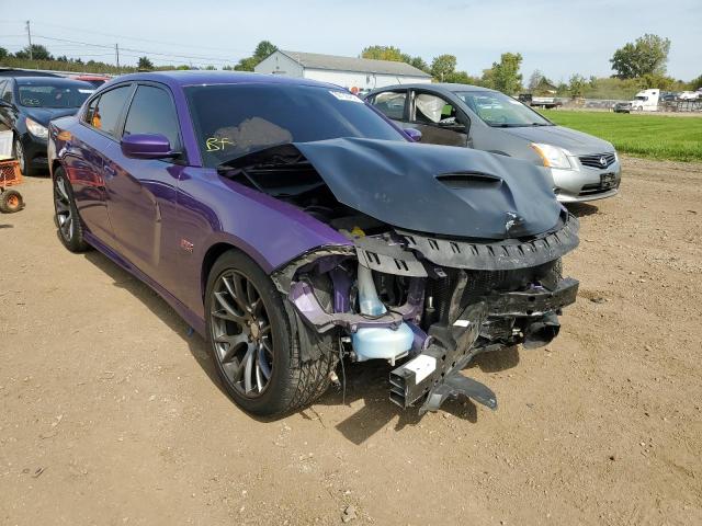 2C3CDXGJ6KH646834 - 2019 DODGE CHARGER SC PURPLE photo 1