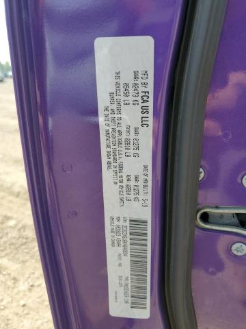 2C3CDXGJ6KH646834 - 2019 DODGE CHARGER SC PURPLE photo 10