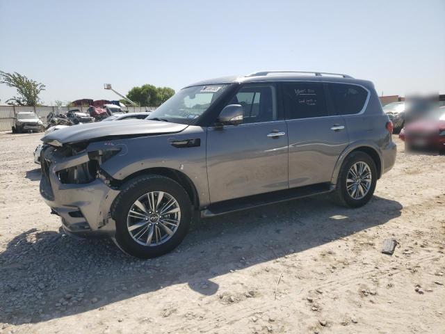 JN8AZ2AF1M9718106 - 2021 INFINITI QX80 LUXE GRAY photo 1