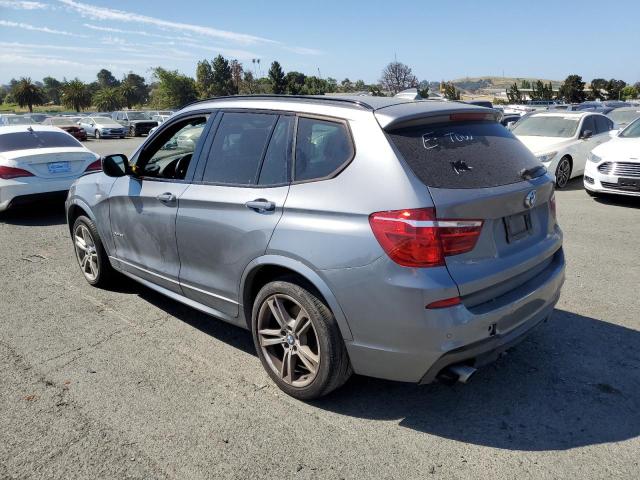 5UXWX7C56E0E82553 - 2014 BMW X3 XDRIVE35I GRAY photo 2