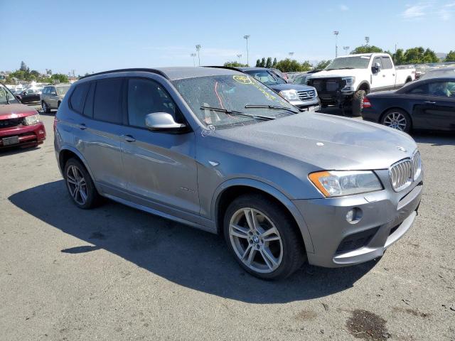 5UXWX7C56E0E82553 - 2014 BMW X3 XDRIVE35I GRAY photo 4