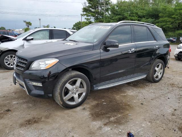 4JGDA5HBXFA567672 - 2015 MERCEDES-BENZ ML 350 4MATIC BLACK photo 1