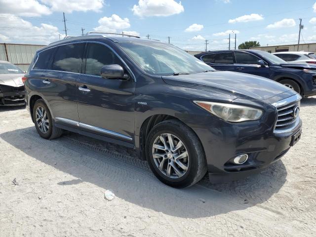 5N1CL0MM7EC530789 - 2014 INFINITI QX60 HYBRID GRAY photo 4