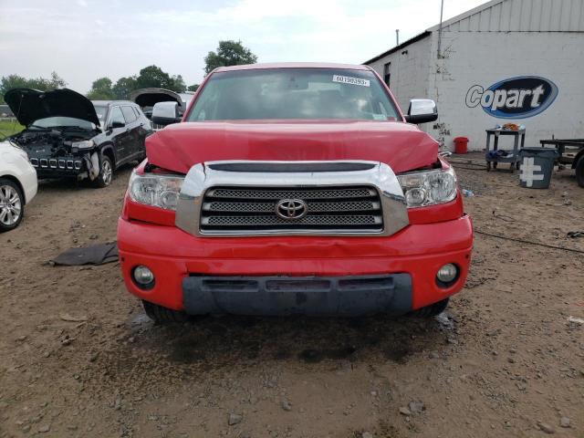 5TBDV58138S496619 - 2008 TOYOTA TUNDRA CREWMAX LIMITED RED photo 5