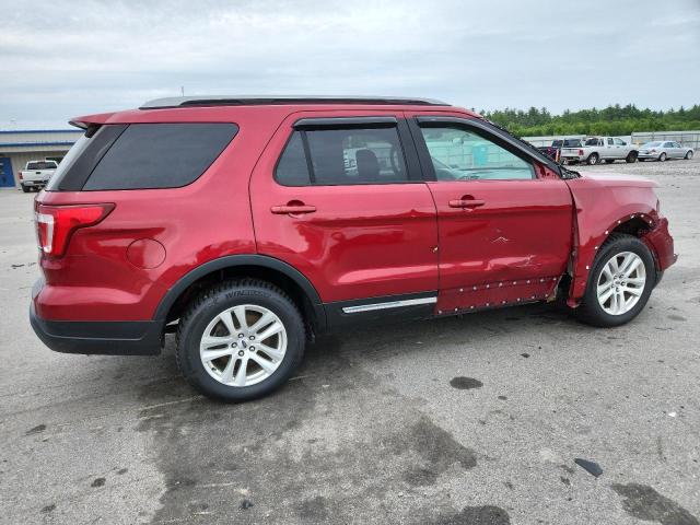 1FM5K8D87JGB61903 - 2018 FORD EXPLORER XLT წითელი ფოტო 3