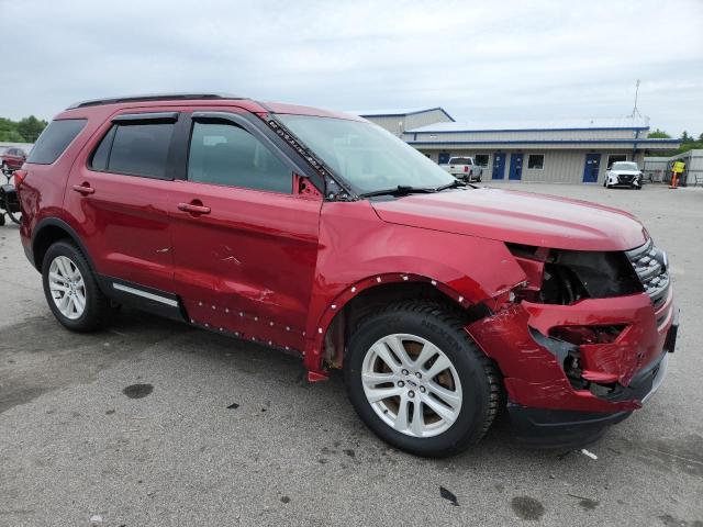 1FM5K8D87JGB61903 - 2018 FORD EXPLORER XLT წითელი ფოტო 4