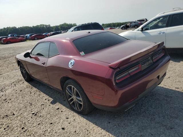 2C3CDZGG2KH628069 - 2019 DODGE CHALLENGER SXT MAROON photo 2