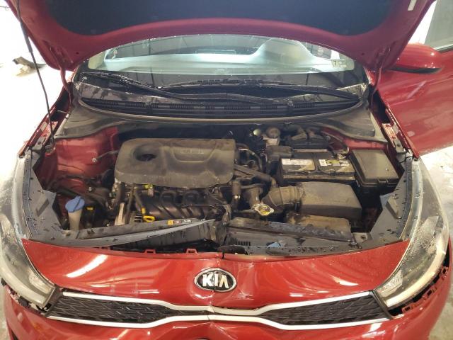 3KPA24AB2KE211197 - 2019 KIA RIO S RED photo 11