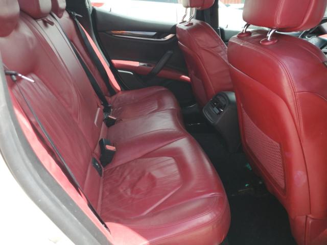 ZAM57RTAXE1096937 - 2014 MASERATI GHIBLI S WHITE photo 10