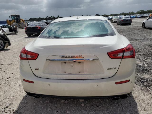 ZAM57RTAXE1096937 - 2014 MASERATI GHIBLI S WHITE photo 6