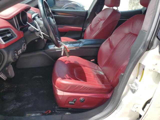 ZAM57RTAXE1096937 - 2014 MASERATI GHIBLI S WHITE photo 7