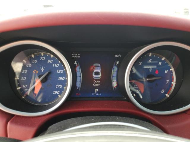 ZAM57RTAXE1096937 - 2014 MASERATI GHIBLI S WHITE photo 9