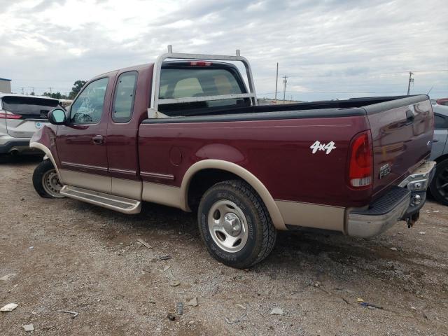 1FTDX18W5VKD28862 - 1997 FORD F150 BURGUNDY photo 2