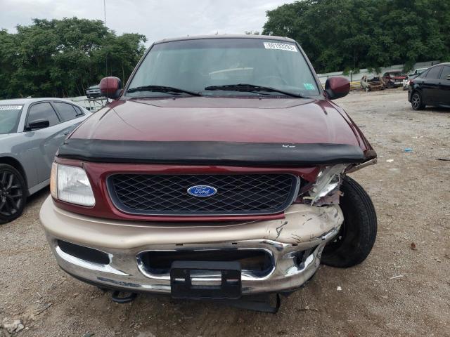 1FTDX18W5VKD28862 - 1997 FORD F150 BURGUNDY photo 5