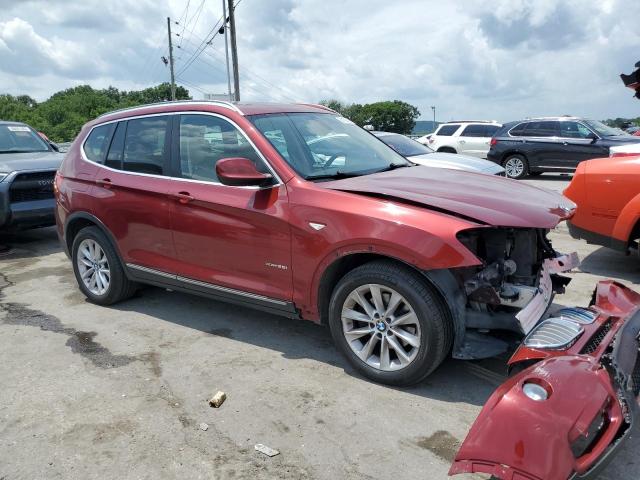 5UXWX5C59BL709083 - 2011 BMW X3 XDRIVE28I BURGUNDY photo 4