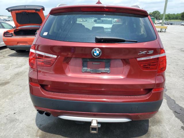 5UXWX5C59BL709083 - 2011 BMW X3 XDRIVE28I BURGUNDY photo 6